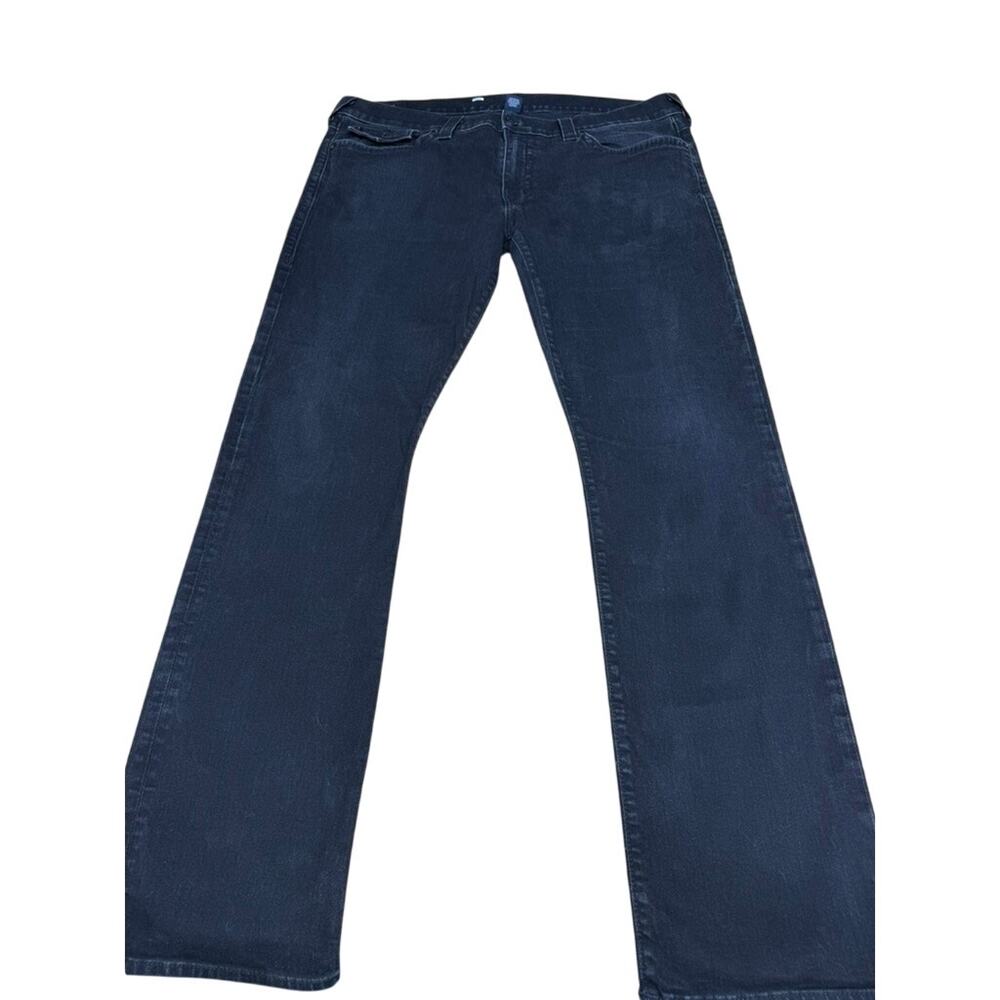 "True Religion" Ricky Relaxed Straight Black Mens Jeans SZ 40 Clubwear‎ Designer